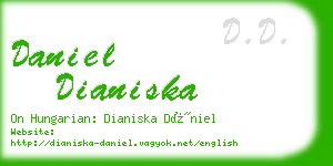 daniel dianiska business card